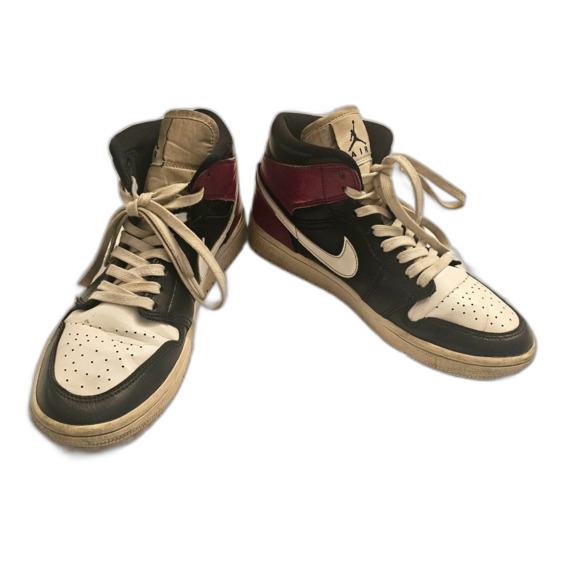 Red, Black And White Nike Air Jordan 1 Retro High Tops Women’s Size 8.5 Used - Picture 1 of 11